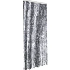 Insektmiddel & Dyreafvisende Middel^Insektgardin - Fleksible chenilletråde | Størrelse: 90x200 cm | Farve: Sølv