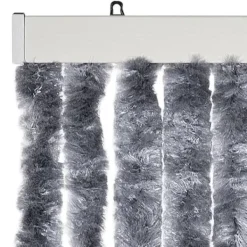 Insektmiddel & Dyreafvisende Middel^Insektgardin - Fleksible chenilletråde | Størrelse: 90x200 cm | Farve: Sølv