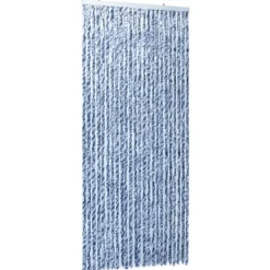 Sale Insektgardin 100 x 220 cm blå hvid og sølvfarvet - Insektgardin - Insektgardiner - Home & Living Insektmiddel & Dyreafvisende Middel