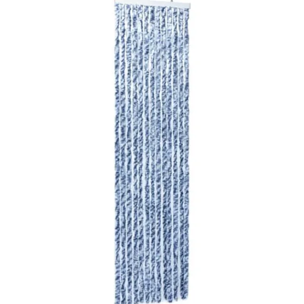 Outlet Insektgardin 56 x 185 cm blå hvid og sølvfarvet - Insektgardin - Insektgardiner - Home & Living Insektmiddel & Dyreafvisende Middel