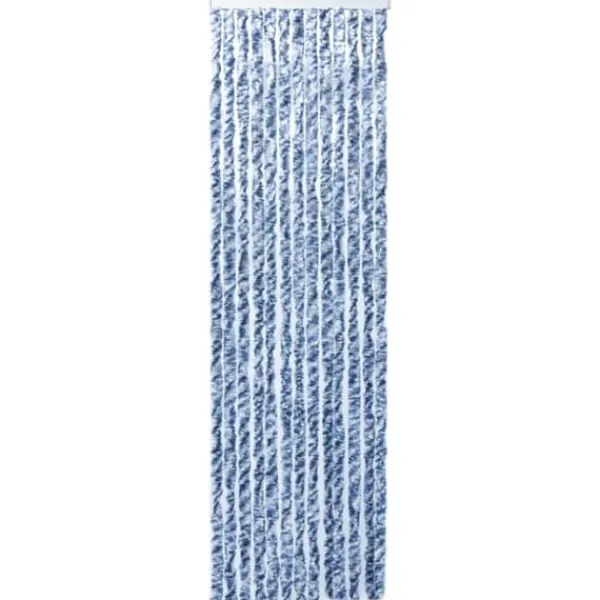 Outlet Insektgardin 56 x 185 cm blå hvid og sølvfarvet - Insektgardin - Insektgardiner - Home & Living Insektmiddel & Dyreafvisende Middel