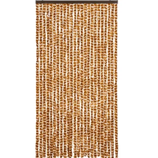 Insektmiddel & Dyreafvisende Middel^Insektgardin i chenille - Beskyt mod insekter | Størrelse: 100x220 cm | Farve: Okker og hvid