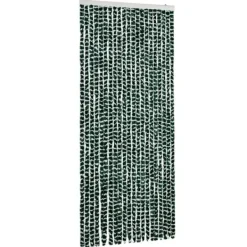 Insektmiddel & Dyreafvisende Middel^Insektgardin i chenille - Fluenet gardin | Farve: Grøn og hvid | Størrelse: 90x220 cm