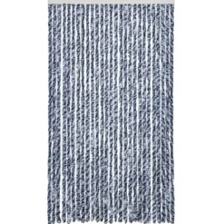 Online Insektgardin i chenille - Beskytter mod insekter | Farve: Blå og hvid | Størrelse: 118x200 cm Insektmiddel & Dyreafvisende Middel