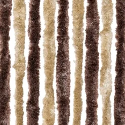 Best Insektgardin i chenille | Vandbestandigt og nemt at rengøre | Størrelse: 56x200 cm | Farve: Beige og lysebrun Insektmiddel & Dyreafvisende Middel