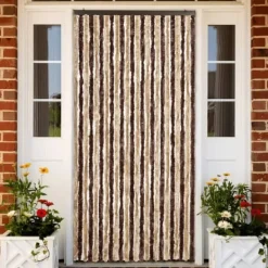 Insektmiddel & Dyreafvisende Middel^Insektgardin i chenille - Beskytter mod insekter | Farve: Beige og lysebrun | Størrelse: 100x220 cm