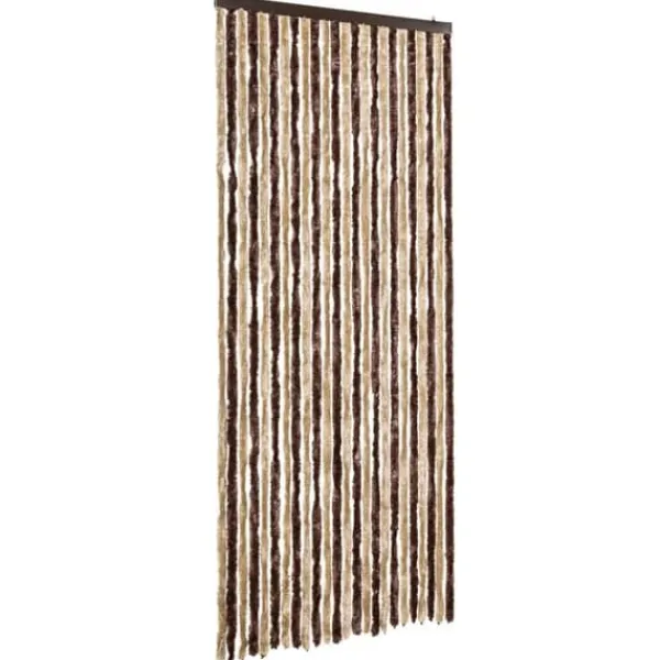 Insektmiddel & Dyreafvisende Middel^Insektgardin i chenille - Beskytter mod insekter | Farve: Beige og lysebrun | Størrelse: 100x220 cm