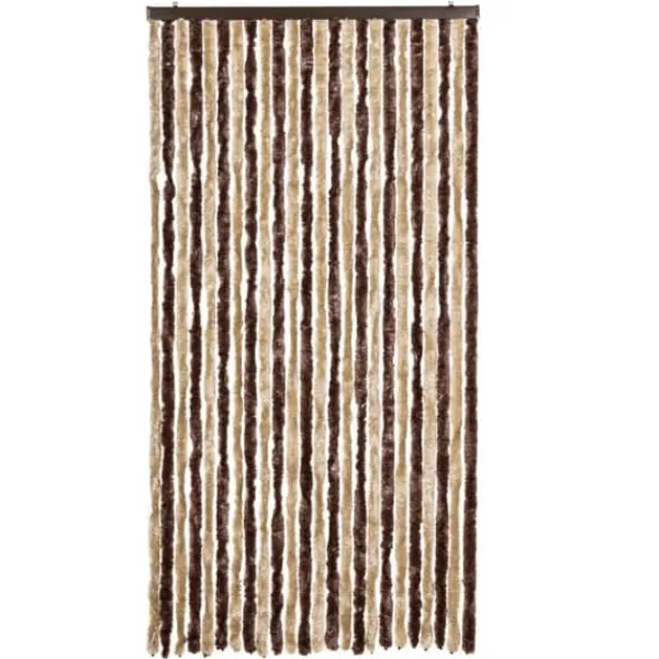 Insektmiddel & Dyreafvisende Middel^Insektgardin i chenille - Beskytter mod insekter | Farve: Beige og lysebrun | Størrelse: 100x220 cm
