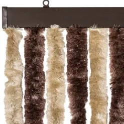 Insektmiddel & Dyreafvisende Middel^Insektgardin i chenille - Beskytter mod insekter | Farve: Beige og lysebrun | Størrelse: 100x220 cm