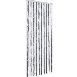 Sale Insektgardin i chenille grå/hvid - Aftageligt og vandafvisende | Størrelse: 90x200 cm Insektmiddel & Dyreafvisende Middel