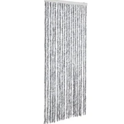 Insektmiddel & Dyreafvisende Middel^Insektgardin med chenilletråde - Myggenet til dør | Størrelse: 56x200 cm | Farve: Sølv