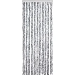 Insektmiddel & Dyreafvisende Middel^Insektgardin med chenilletråde - Myggenet til dør | Størrelse: 56x200 cm | Farve: Sølv