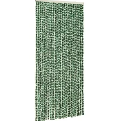 Outlet Insektgardin 100x220 cm chenille grøn og hvid - Insektgardin - Insektgardiner - Home & Living Insektmiddel & Dyreafvisende Middel