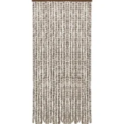Clearance Insektgardin 100x220 cm chenille gråbrun og hvid - Insektgardin - Insektgardiner - Home & Living Insektmiddel & Dyreafvisende Middel