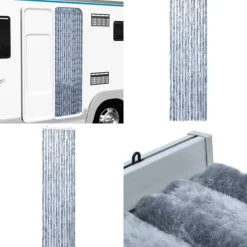 Clearance Insektgardin 90x200 cm chenille sølvfarvet - Insektgardin - Insektgardiner - Home & Living Insektmiddel & Dyreafvisende Middel