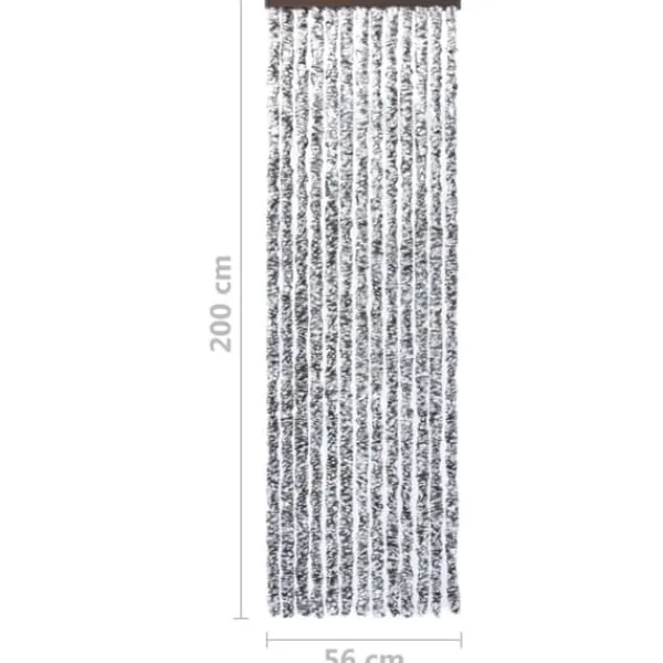 Insektmiddel & Dyreafvisende Middel^Insektgardin 56x200 cm chenille brun og beige - Insektgardin - Insektgardiner - Home & Living