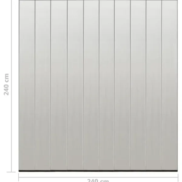 Insektmiddel & Dyreafvisende Middel^Insektnet til dør med netgardin - Sæt af 10 dele | Størrelse: 240x240 cm | Farve: Sort