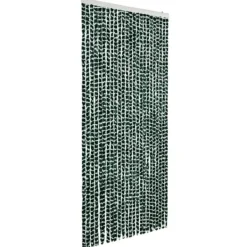 Insektmiddel & Dyreafvisende Middel^Insektsdraperi i chenille - Skydd mot insekter | Färg: Grön/Vit | Storlek: 100x220 cm
