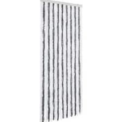 Discount Insektsdraperi i grå och vit chenille - Håller borta insekter | Storlek: 56x200 cm Insektmiddel & Dyreafvisende Middel