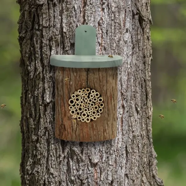 Insektshotel, 26,5x17x19 cm, Naturtræ Til Fugle & Småvildt
