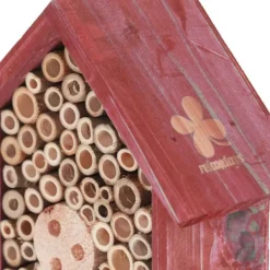 Til Fugle & Småvildt^Insektshotel, 20x17x8,5 cm, Rød