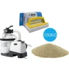 Clearance Intex - Sandfilterpumpe 5700 L/u & Filterzand 100 kg &WAYS Scruborstel Pool- & Spatilbehør