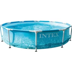 Pooler^INTEX Beachside Metal Frame pool 305x76 cm