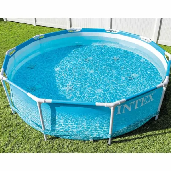 Pooler^INTEX Beachside Metal Frame pool 305x76 cm