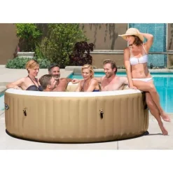Hot INTEX boblebad med massagefunktion PureSpa 216x71 cm 6 pers. rund Spa & Udendørsbad