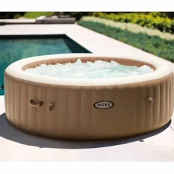 Hot INTEX boblebad med massagefunktion PureSpa 216x71 cm 6 pers. rund Spa & Udendørsbad