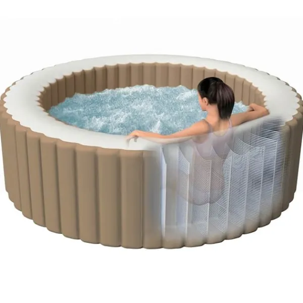 Hot INTEX boblebad med massagefunktion PureSpa 216x71 cm 6 pers. rund Spa & Udendørsbad