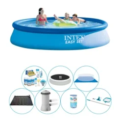 New Intex Easy Set Rund 396x84 cm - Pool Comfort Pakke Pooler