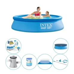 Outlet Intex Easy Set Rund 244x61 cm - Kombineret pool tilbud Pooler