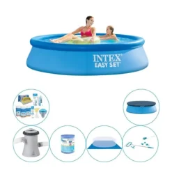 Hot Intex Easy Set Rund 244x61 cm - Pool med tilbehør Pooler