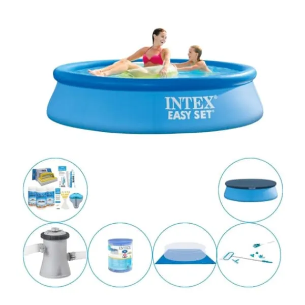 Hot Intex Easy Set Rund 244x61 cm - Pool med tilbehør Pooler