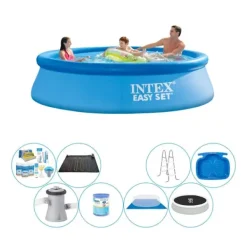 Pooler^Intex Easy Set Rund 305x76 cm - Deluxe Poolpakke