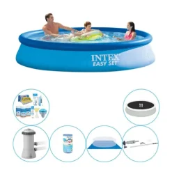 Clearance Intex Easy Set Rund 366x76 cm - Kombineret poolpakke Pooler