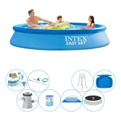 Pooler^Intex Easy Set Rundt 305x61 cm - Deluxe Pool Sæt
