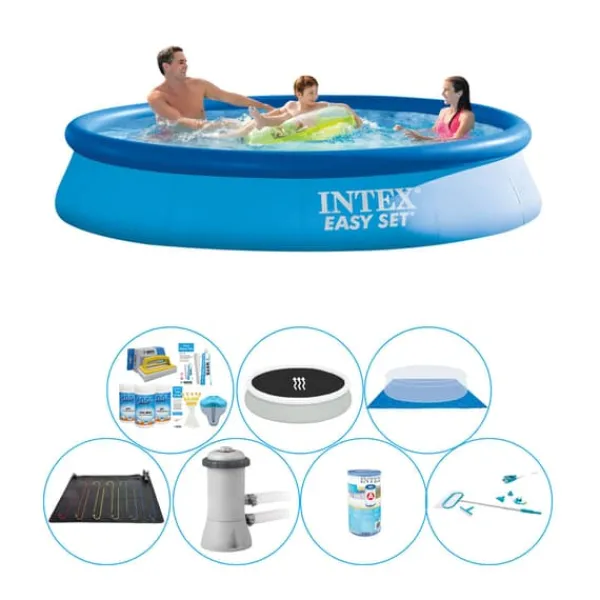 Pooler^Intex Easy Set Rundt 366x76 cm - Alt i 1 poolsæt