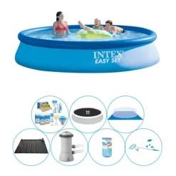 New Intex Easy Set Rundt 396x84 cm - Alt i 1 poolsæt Pooler