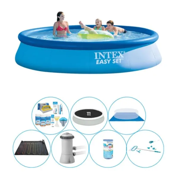 New Intex Easy Set Rundt 396x84 cm - Alt i 1 poolsæt Pooler