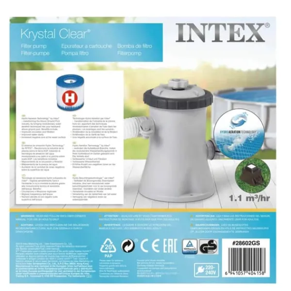 Pool- & Spatilbehør^INTEX filterpumpe 1250 l/t. 28602GS