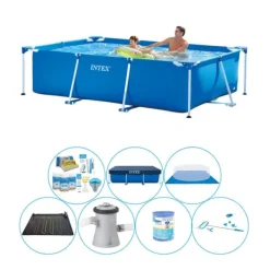 Online Intex Frame Pool Rektangulær 260x160x65 cm - Poolsæt Pooler