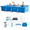 Intex Frame Pool Rektangulær 450x220x84 cm - 8 stk - Super Deal Pool Pooler