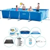 Clearance Intex Frame Pool Rektangulær 450x220x84 cm - Pool Deal Pooler