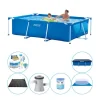 Online Intex Frame Pool Rektangulær 260x160x65 cm - Pool plus tilbehør Pooler
