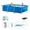 Pooler^Intex Frame Pool Rektangulær 300x200x75 cm - Kombineret poolpakke