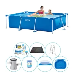 Clearance Intex Frame Pool Rektangulær 220x150x60 cm - 8 stk - Super Deal Pool Pooler