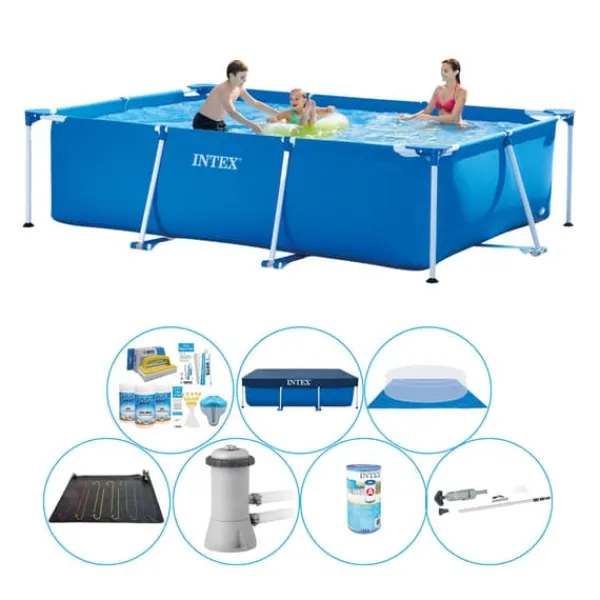 Pooler^Intex Frame Pool Rektangulær 300x200x75 cm - Pool Deal