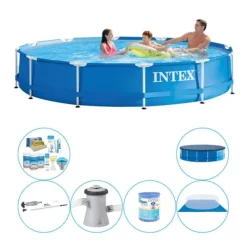Pooler^Intex Metal Frame Pool - Deal Deluxe - 305 x 76 cm